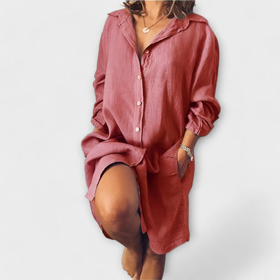 Blouse lin décontractée