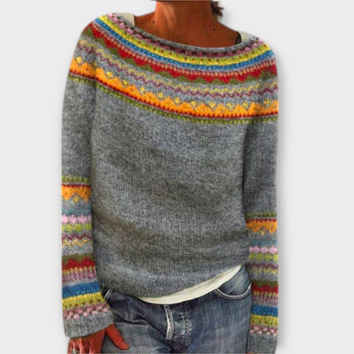 Pull vintage en tricot pour femmes