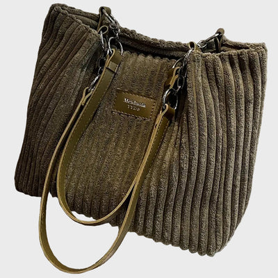 Amanda™ - Shopper En Velours Côtelé