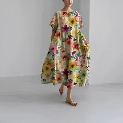Amelia - Robe bohème à fleurs