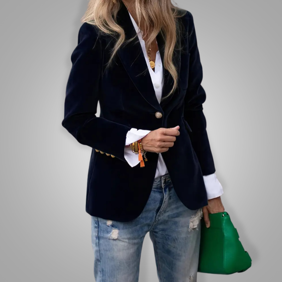 JULISSA | VESTE EN VELOURS ÉLÉGANTE