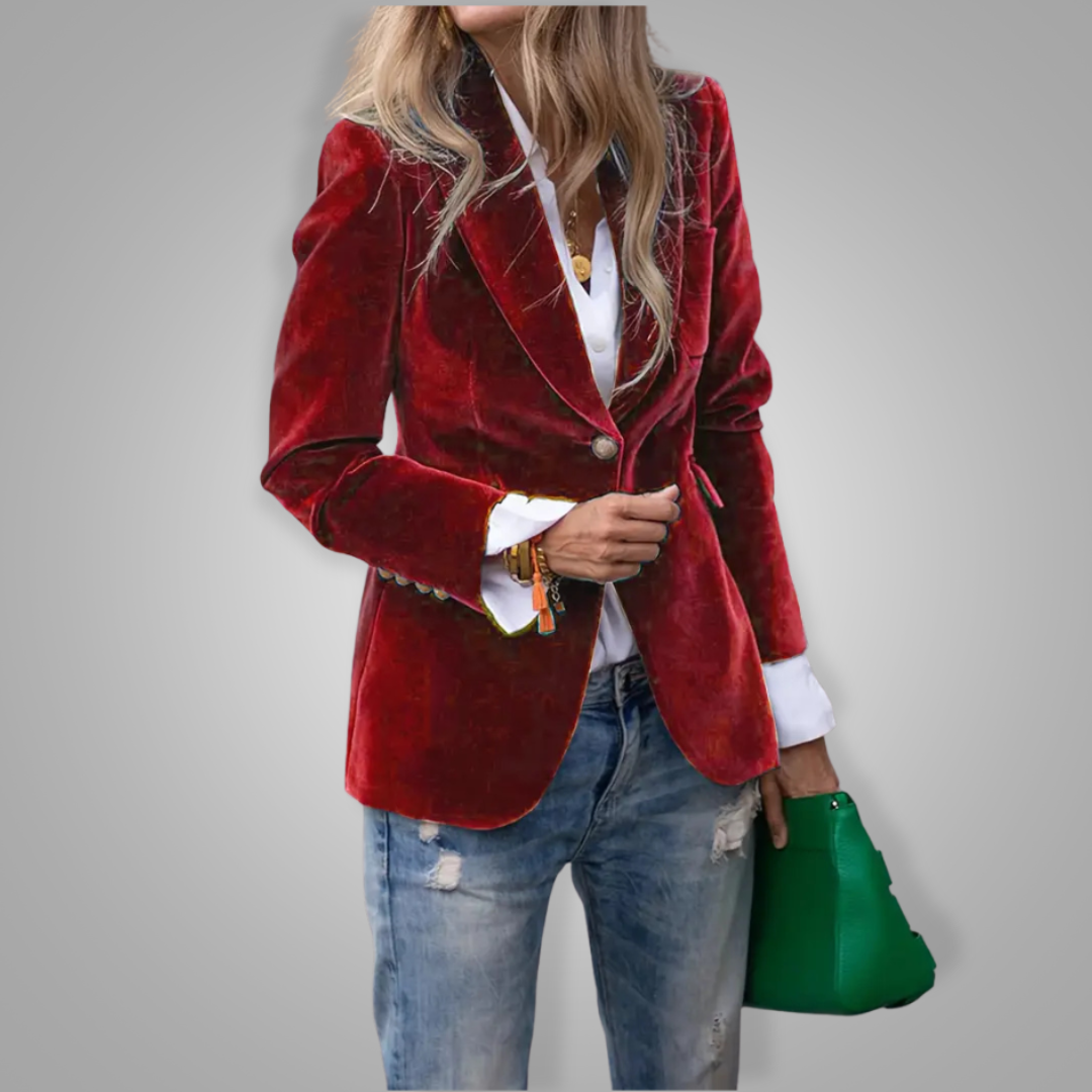 JULISSA | VESTE EN VELOURS ÉLÉGANTE