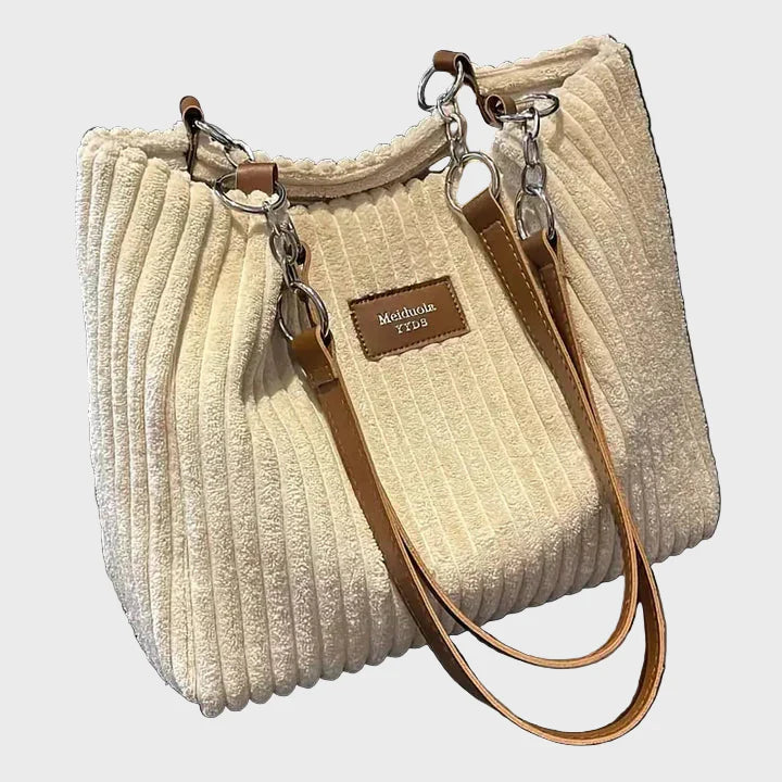 Amanda™ - Shopper En Velours Côtelé