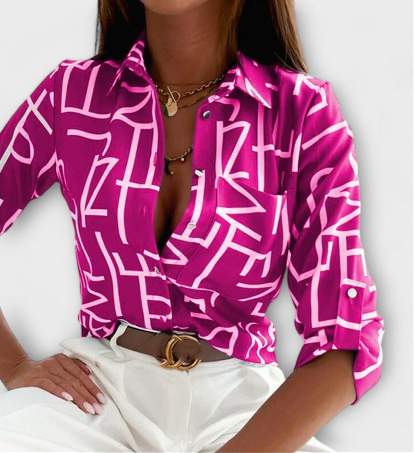 Blouse à col classique