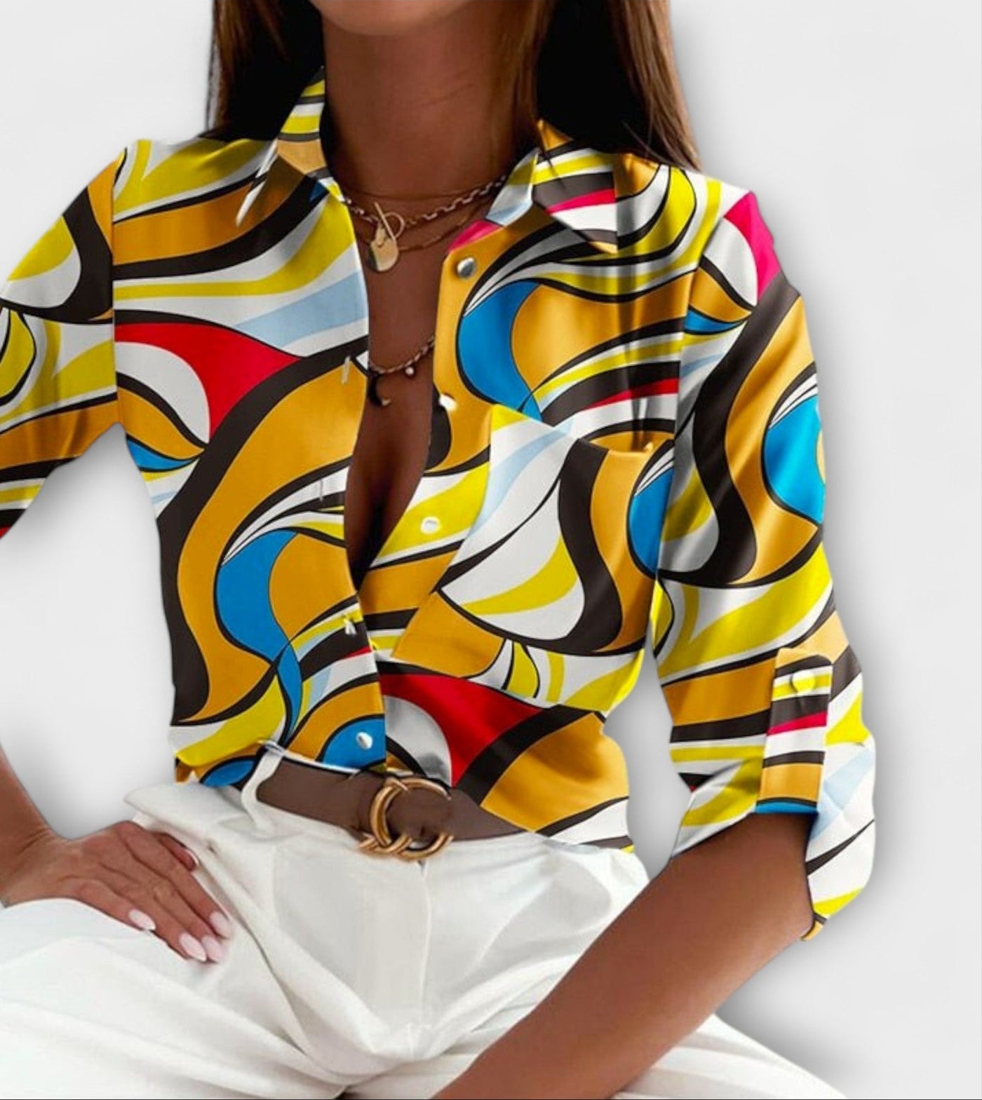 Blouse à col classique