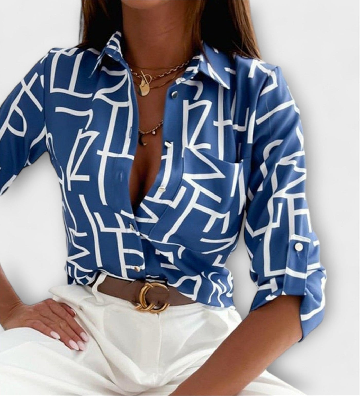 Blouse à col classique