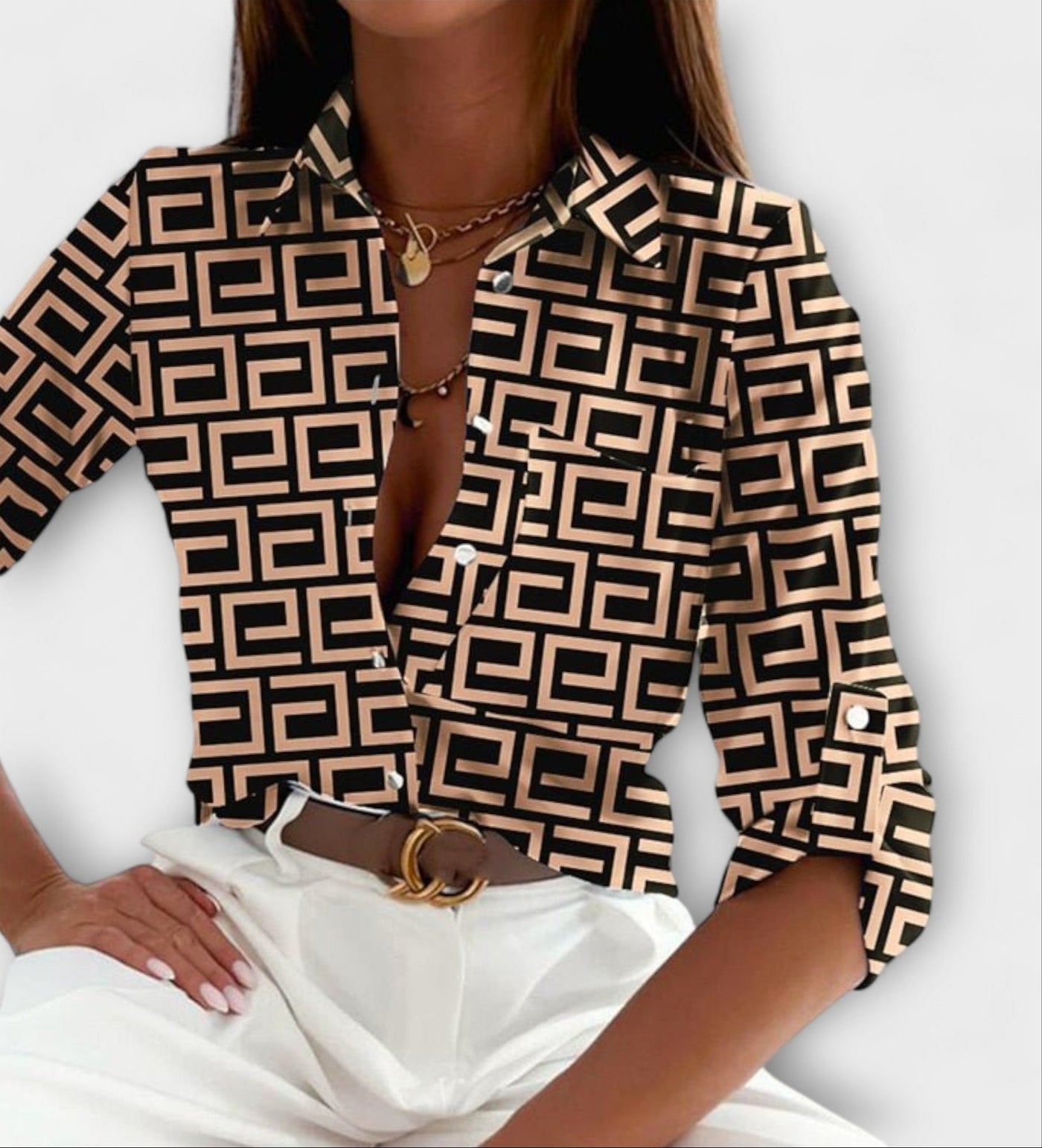 Blouse à col classique