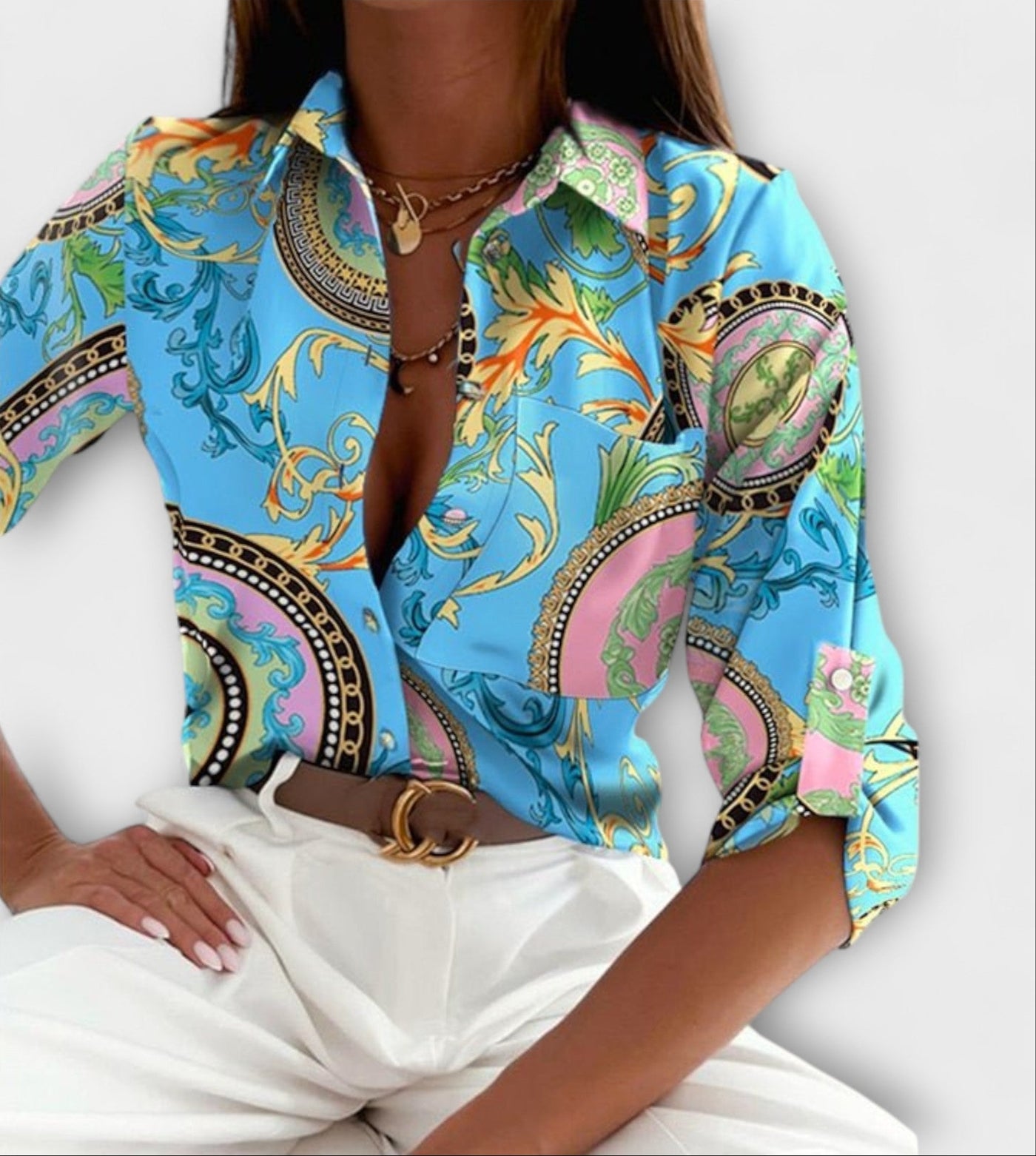 Blouse à col classique